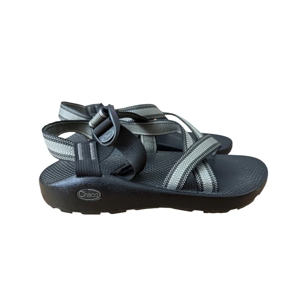 Chaco Z1 Classic Mens Sandals Black Grey Strappy Sport Hiking Shoes Size 11